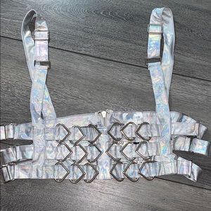 Holographic Harness iHeartRaves NEVER WORN w/TAGS